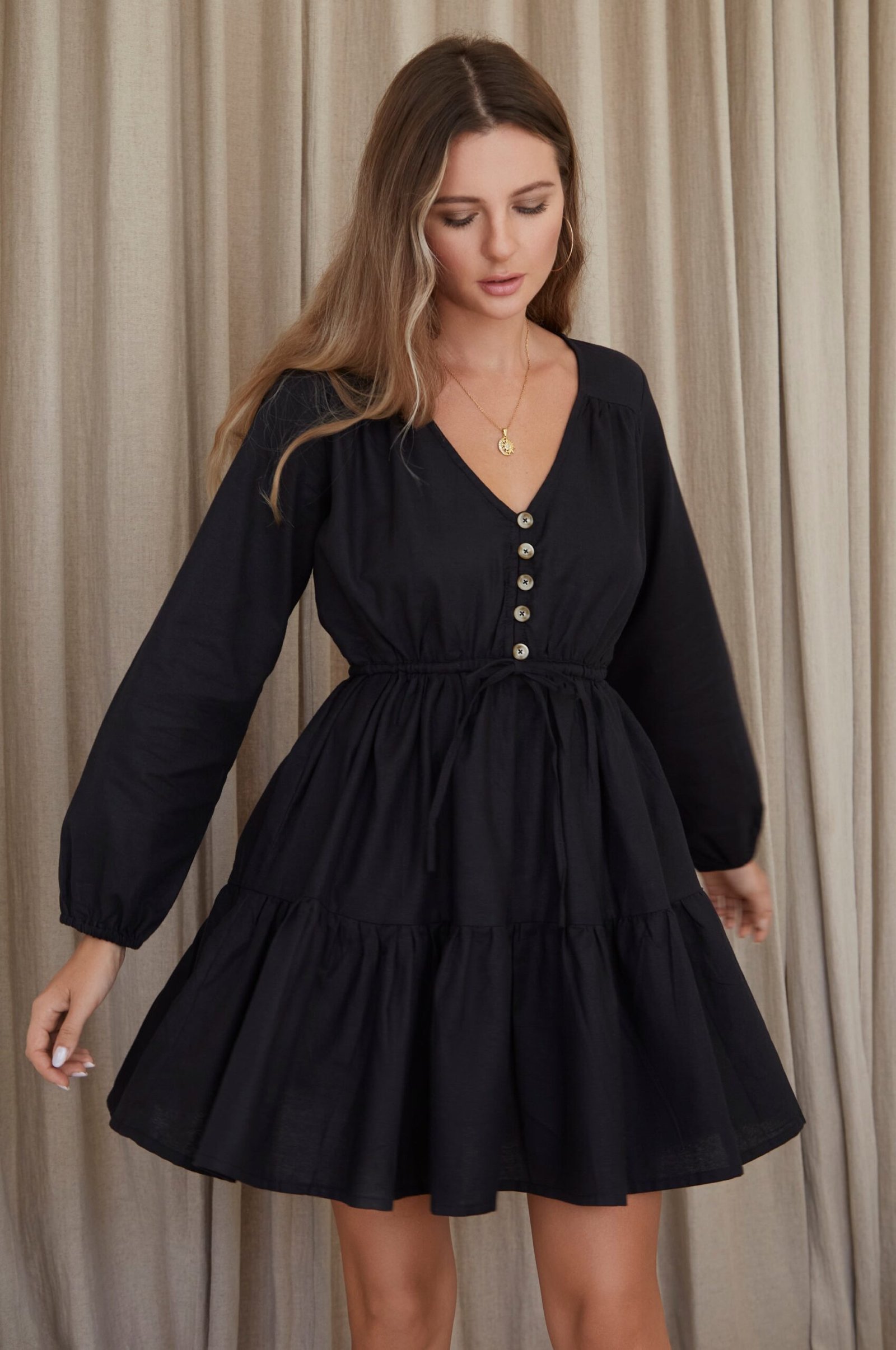 Positano Linen Mini Dress - Image 25