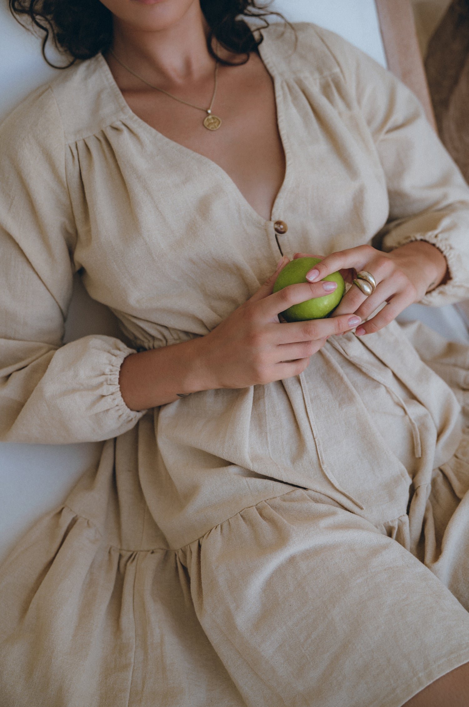 Positano Linen Mini Dress - Image 2