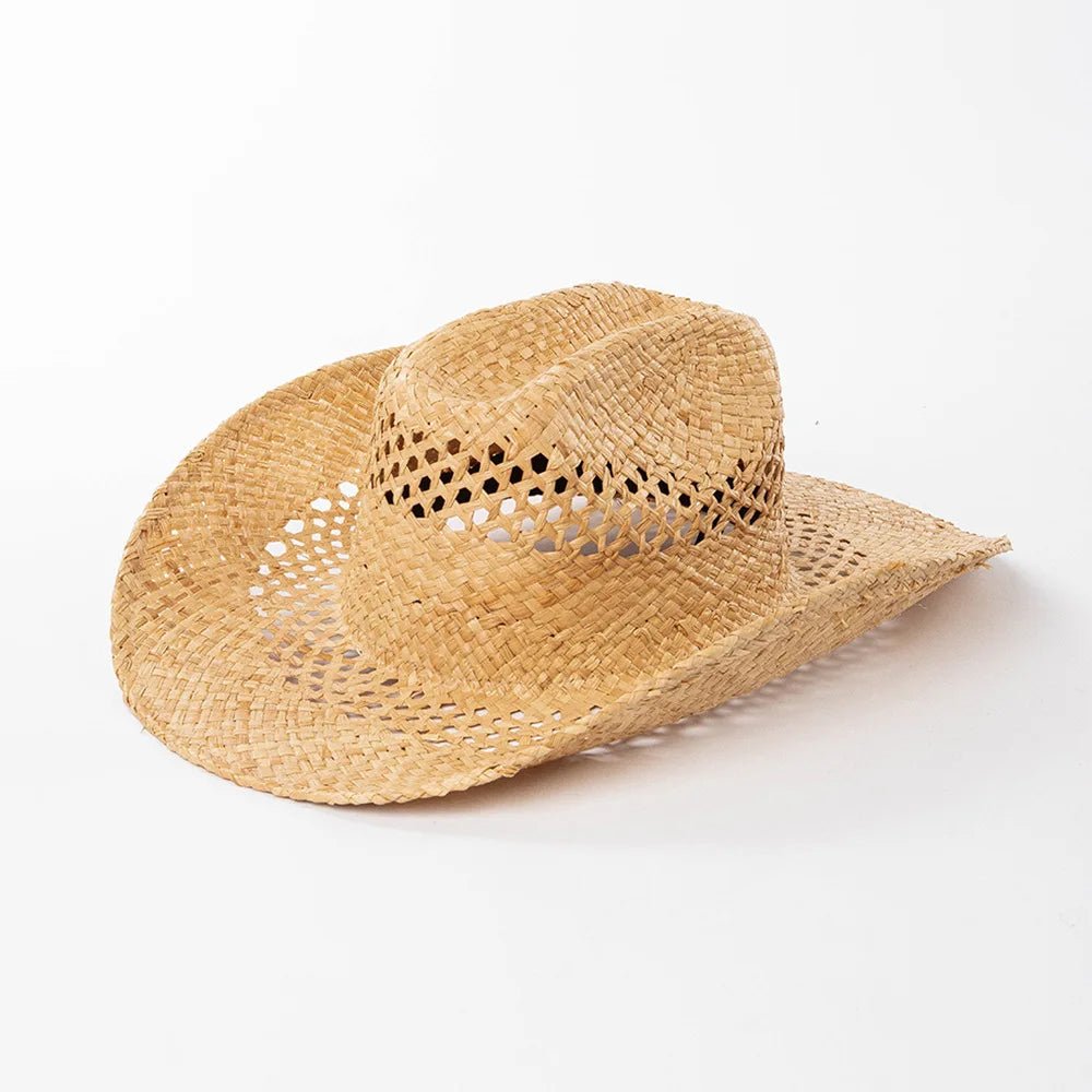Adventurous Raffia Straw Cowboy Hat - Image 2