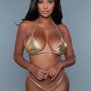 Wholesale Nova Bikini | Metallic Two-Piece Swimwear Set