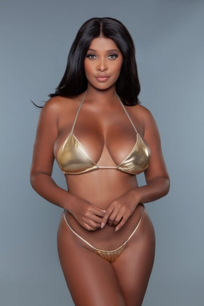 Wholesale Nova Bikini | Metallic Two-Piece Swimwear Set
