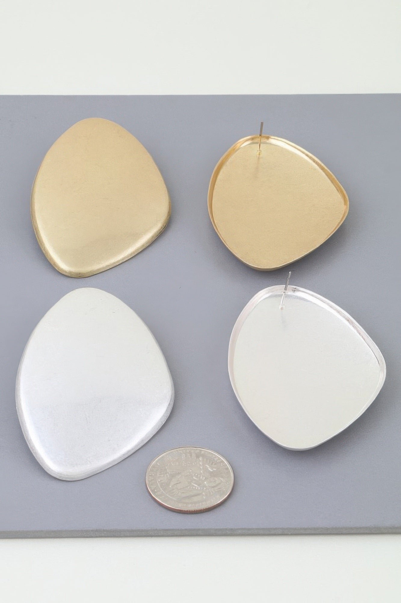 Women's Earrings Drops BYMANYC ® New York SOHO MATTE TEARDROP - New Collection - Image 5